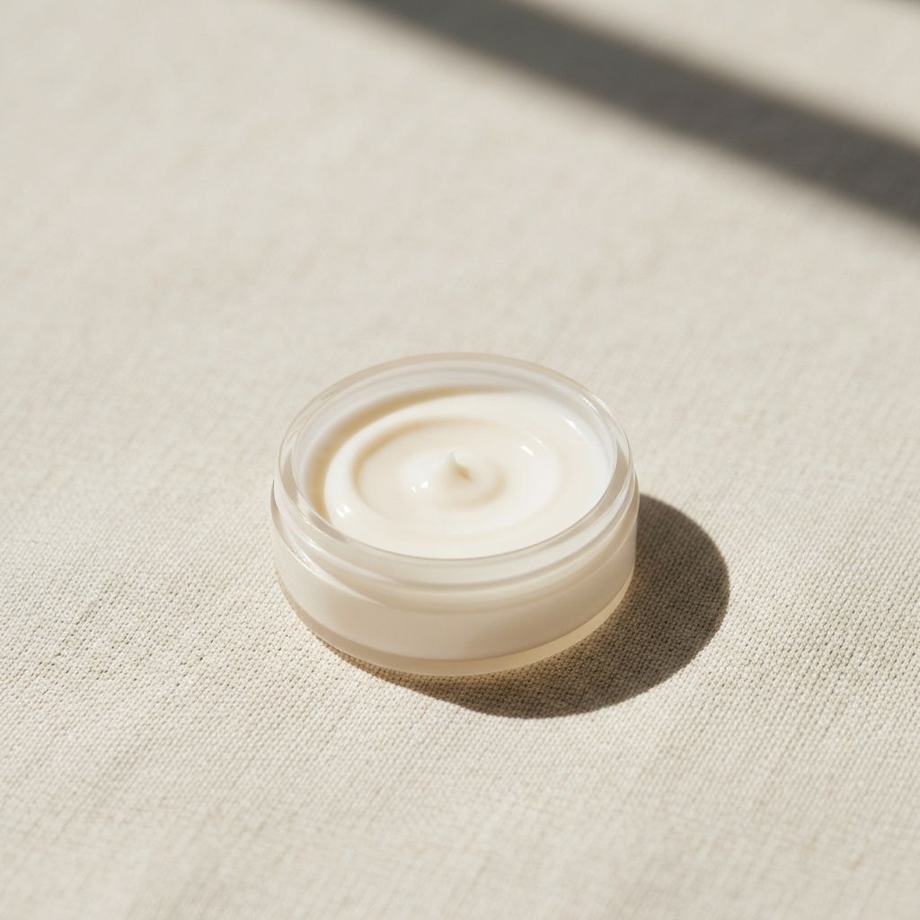 Producto de cuidado de piel en textura suave