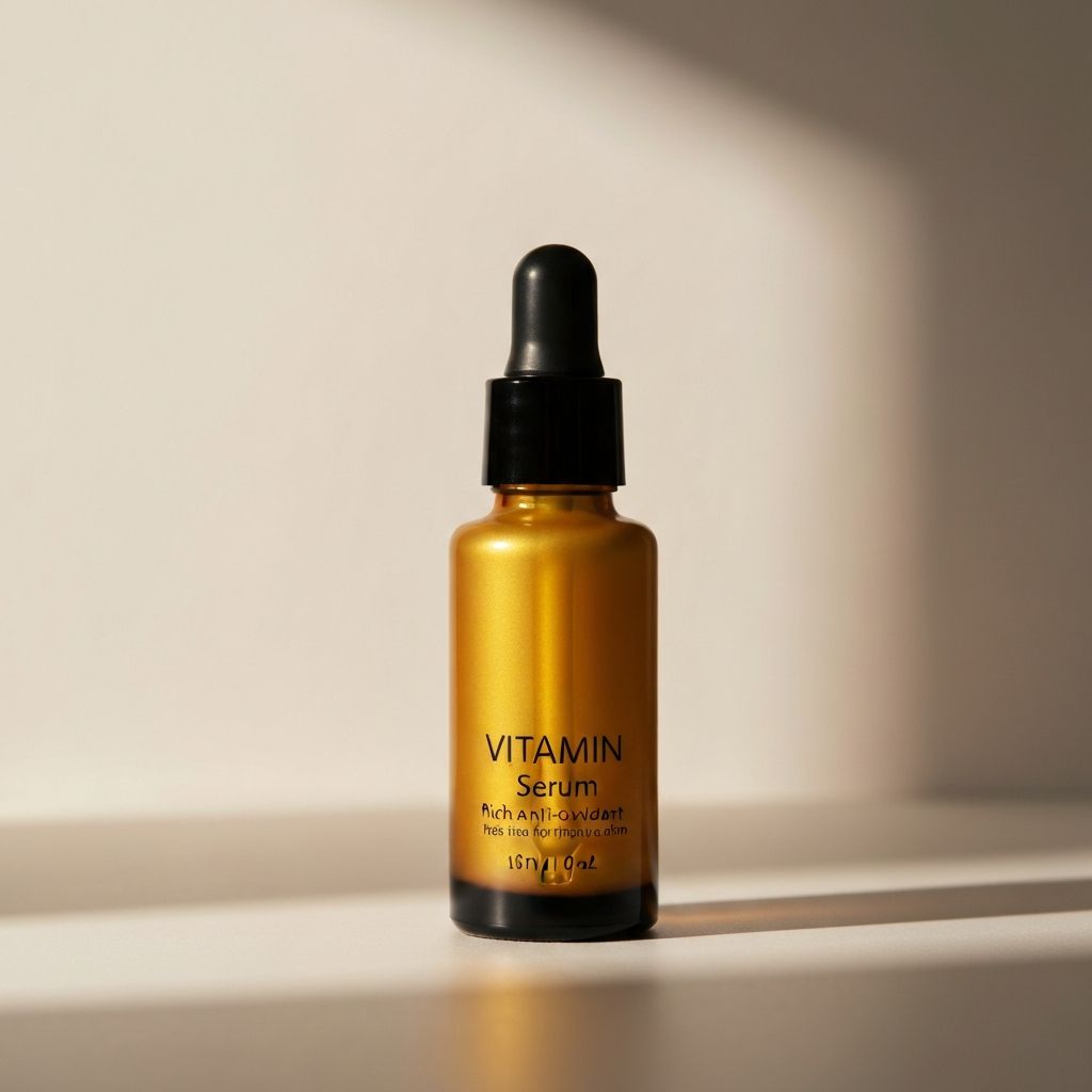 Sérum vitamínico en tono dorado